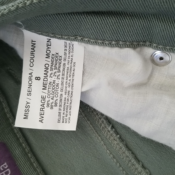 Sage-green, Amanda stretch jean. - Picture 4 of 5